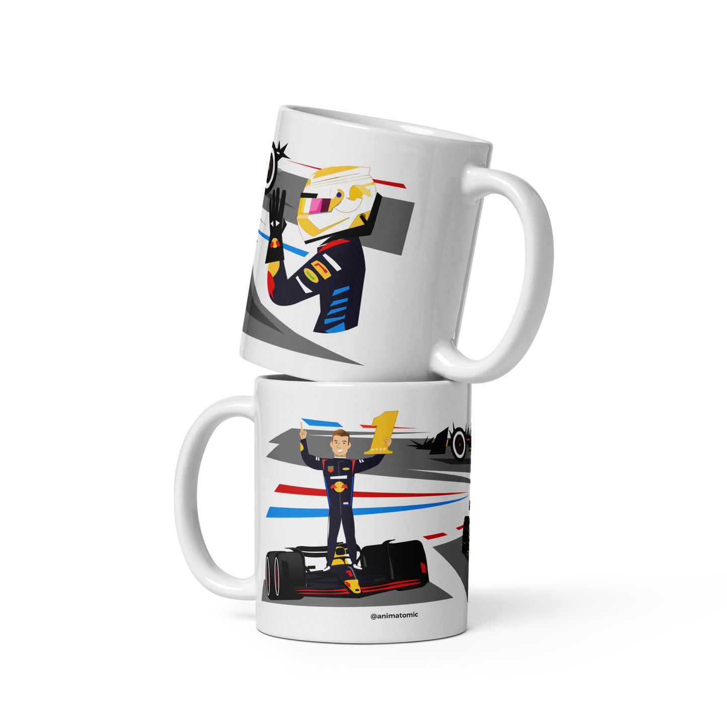 Max Verstappen 2024 11 oz White glossy mug