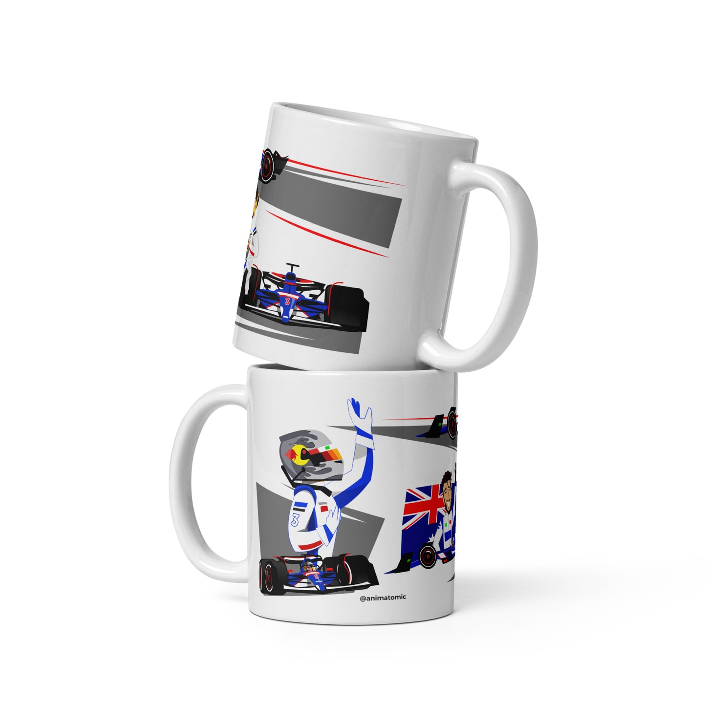Daniel Ricciardo 2024 11 Oz White glossy mug