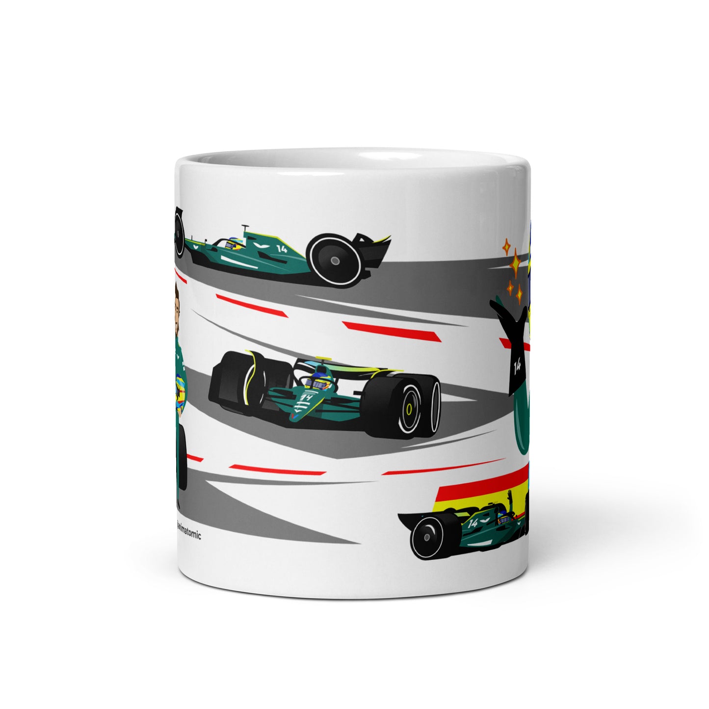 Fernando Alonso 2024 11 oz White glossy mug