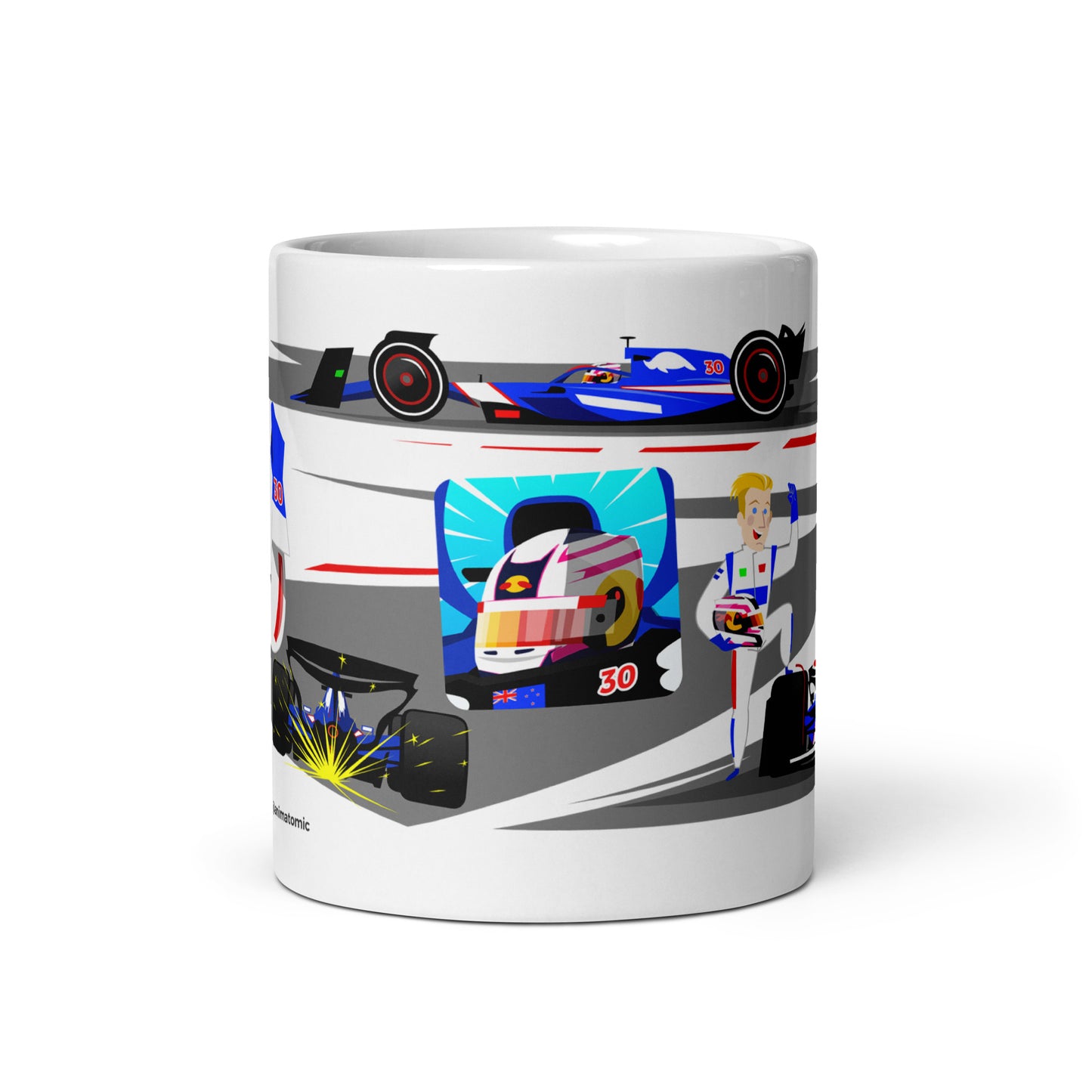 Liam Lawson 2024 11 oz White glossy mug