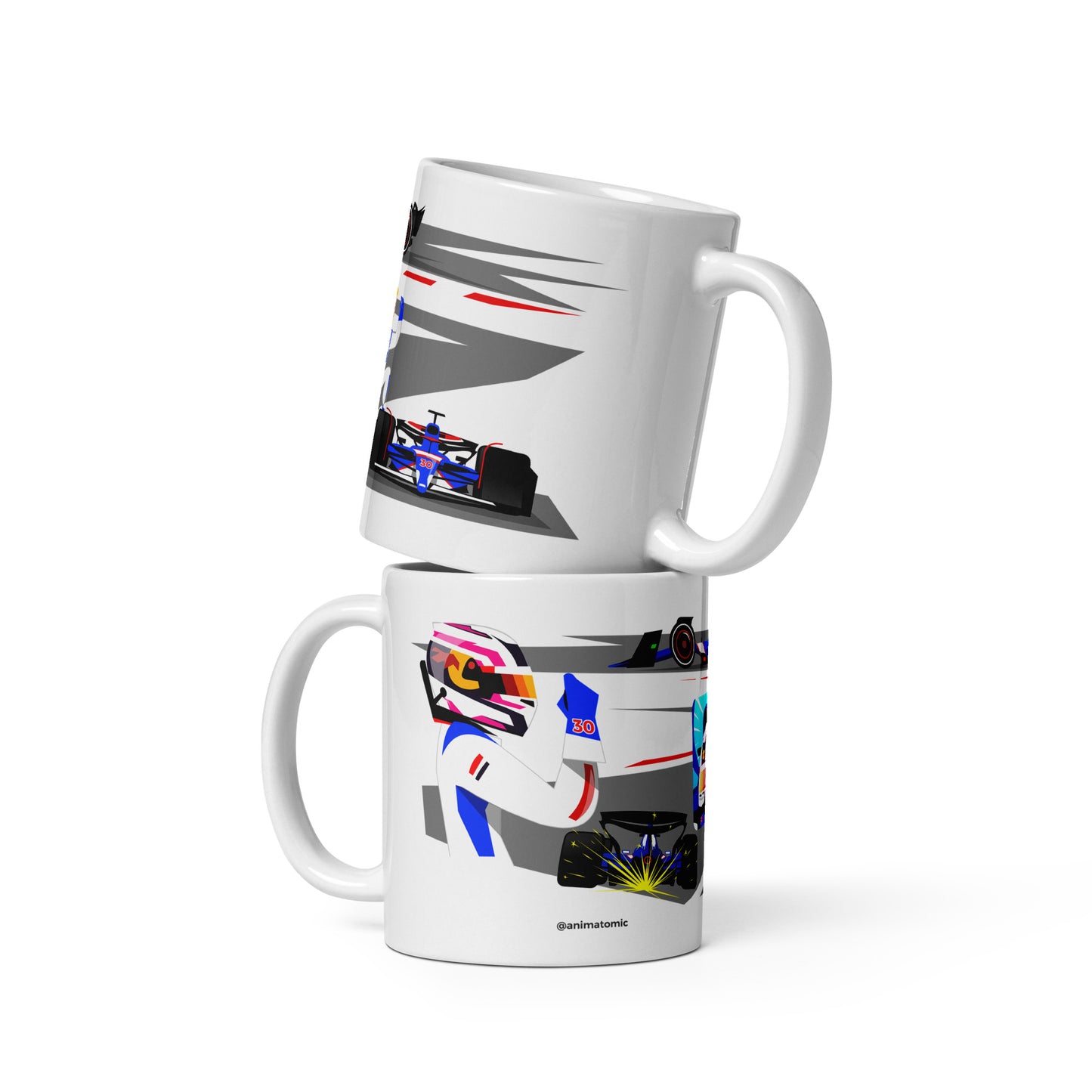 Liam Lawson 2024 11 oz White glossy mug