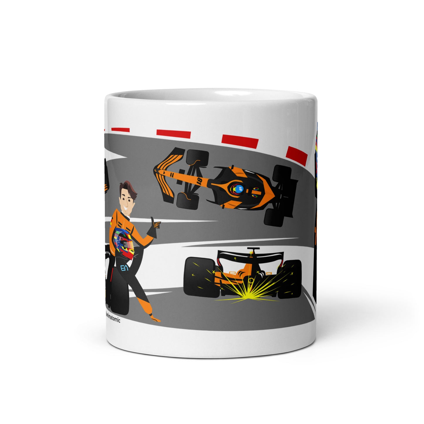 Oscar Piastri 2024 11 oz White glossy mug