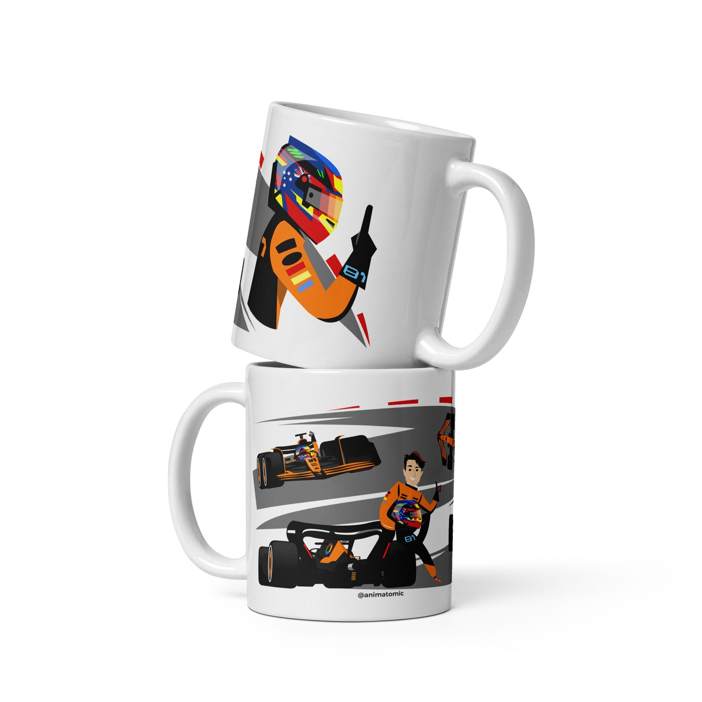 Oscar Piastri 2024 11 oz White glossy mug