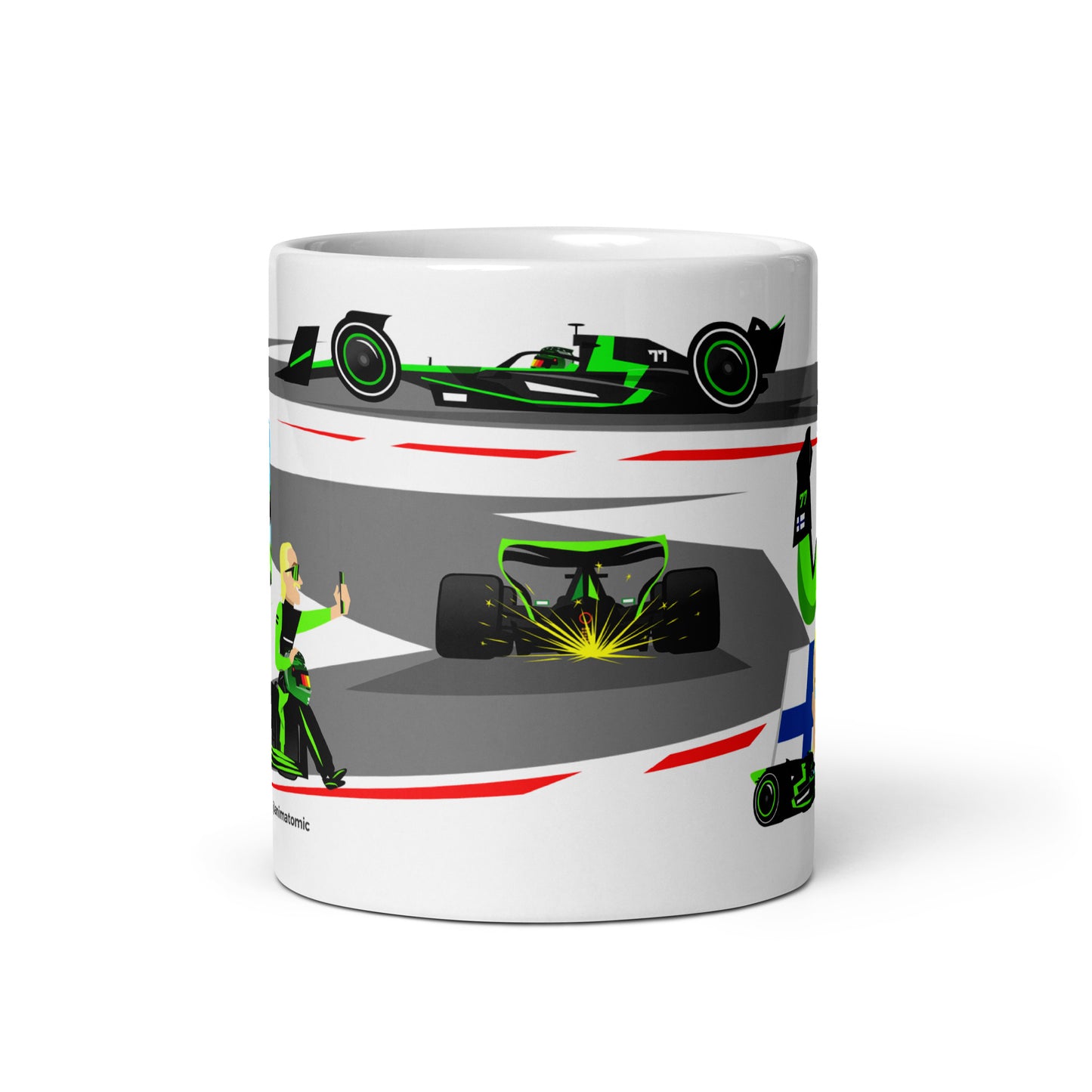 Valtteri Bottas 2024 11 oz White glossy mug