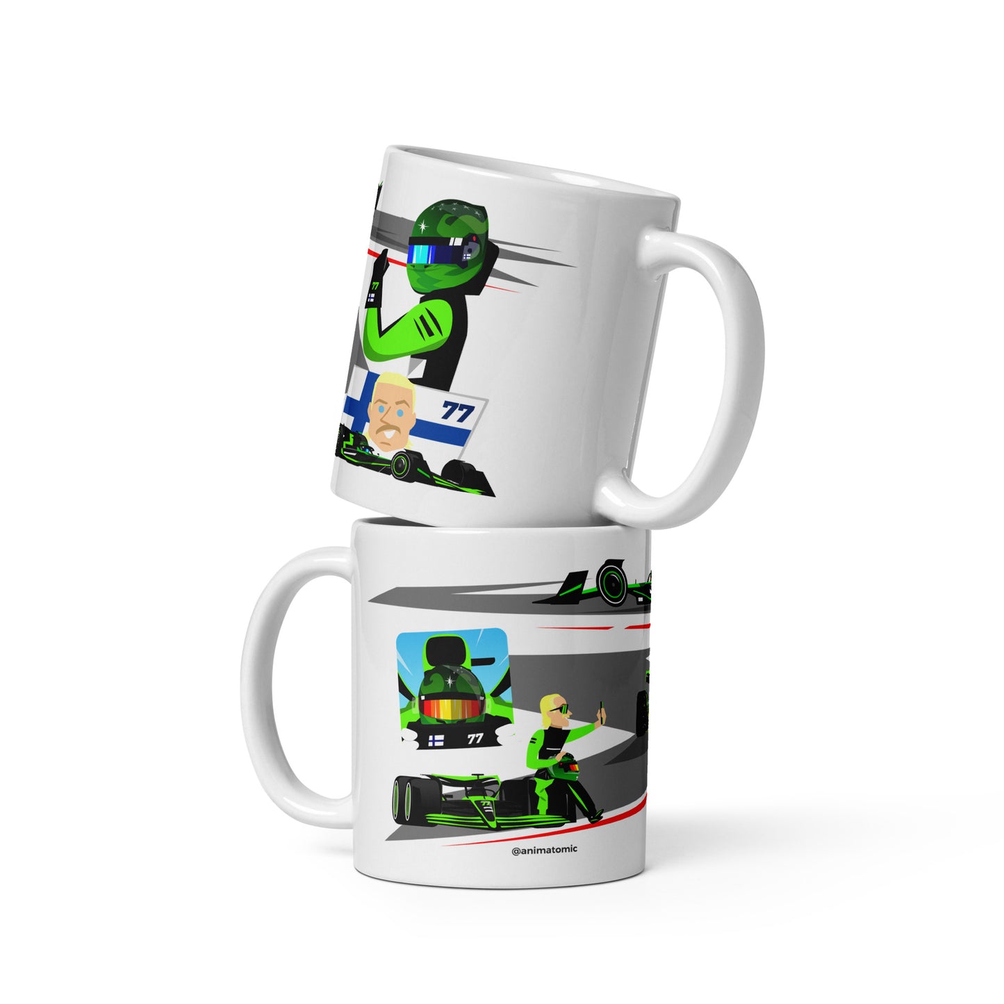 Valtteri Bottas 2024 11 oz White glossy mug