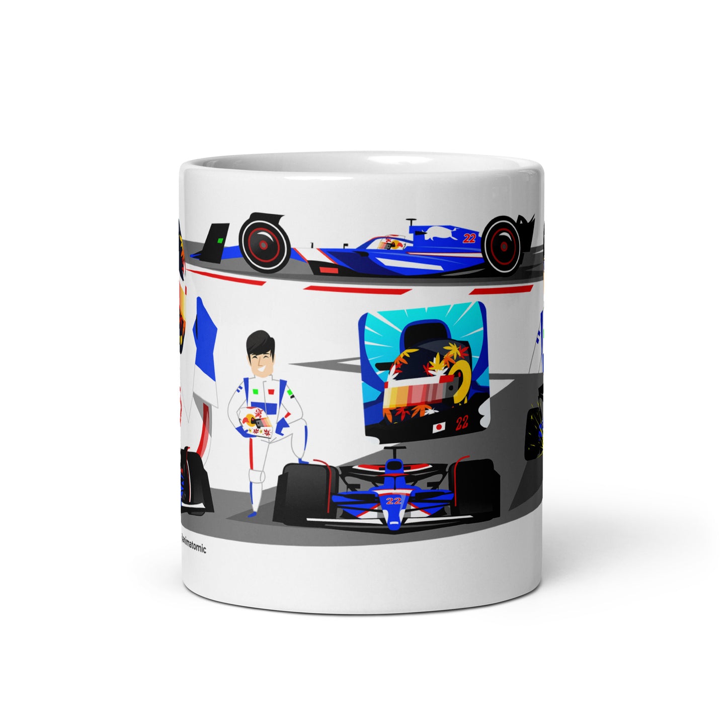 Yuki Tsunoda 2024 11 oz White glossy mug