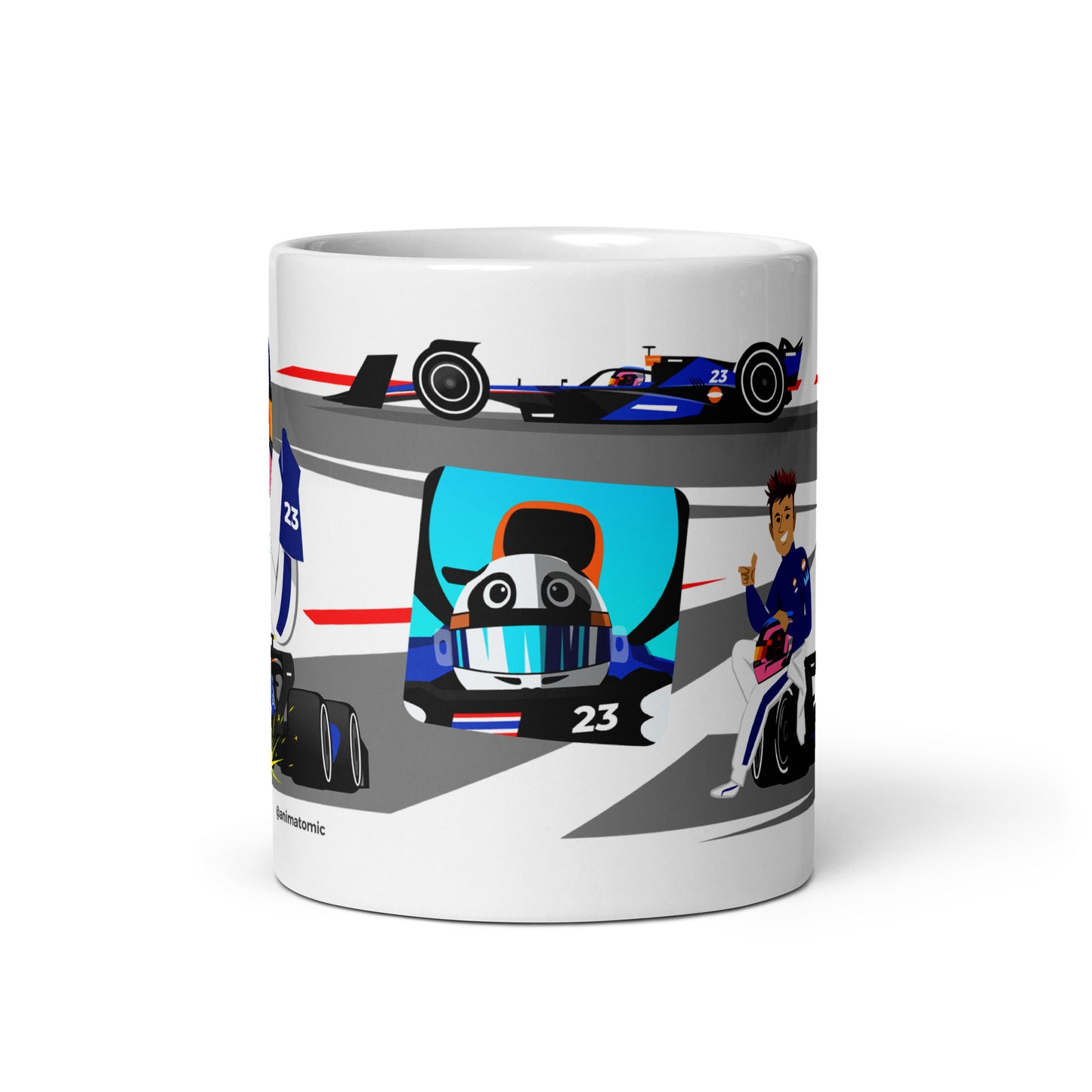 Alex Albon 2024 11 oz White glossy mug