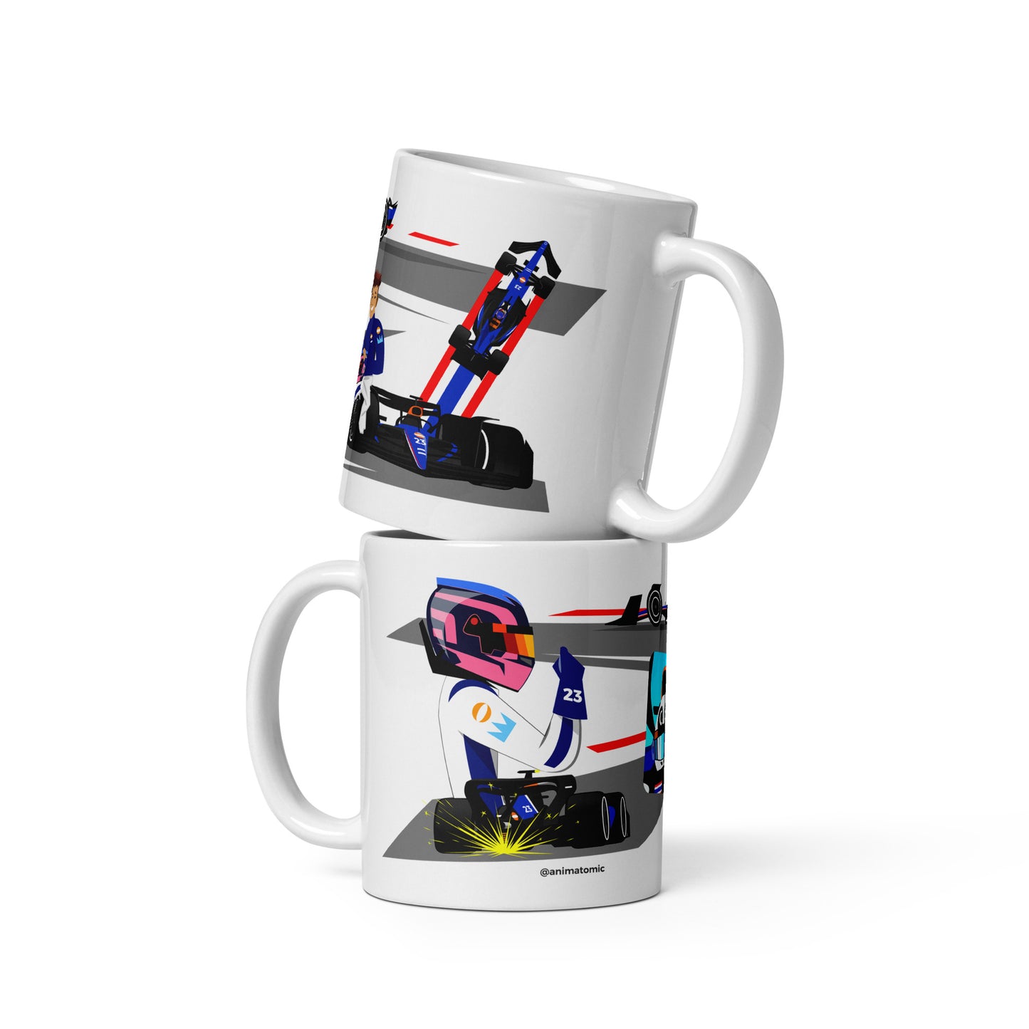 Alex Albon 2024 11 oz White glossy mug