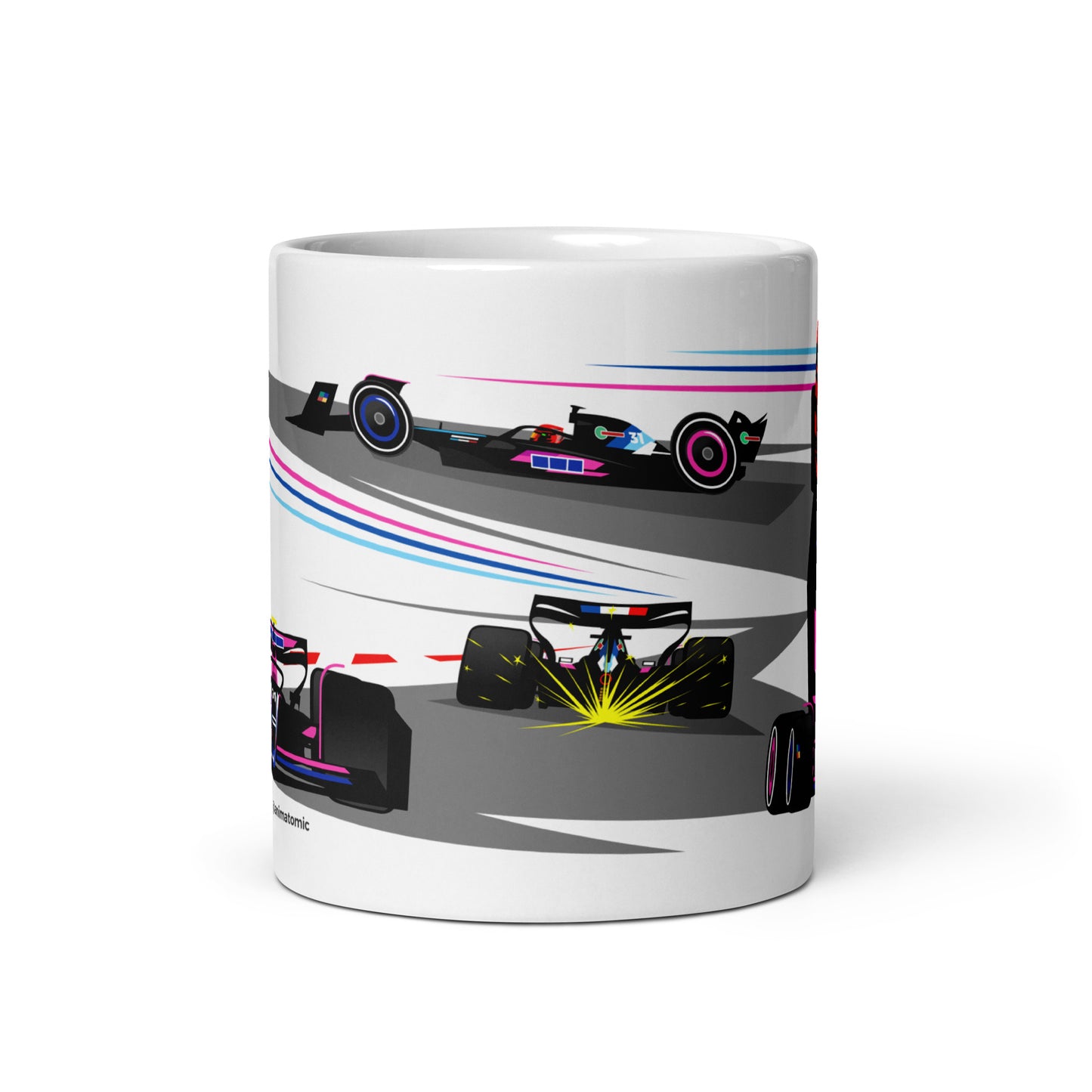 Esteban Ocon 2024 11 oz White glossy mug
