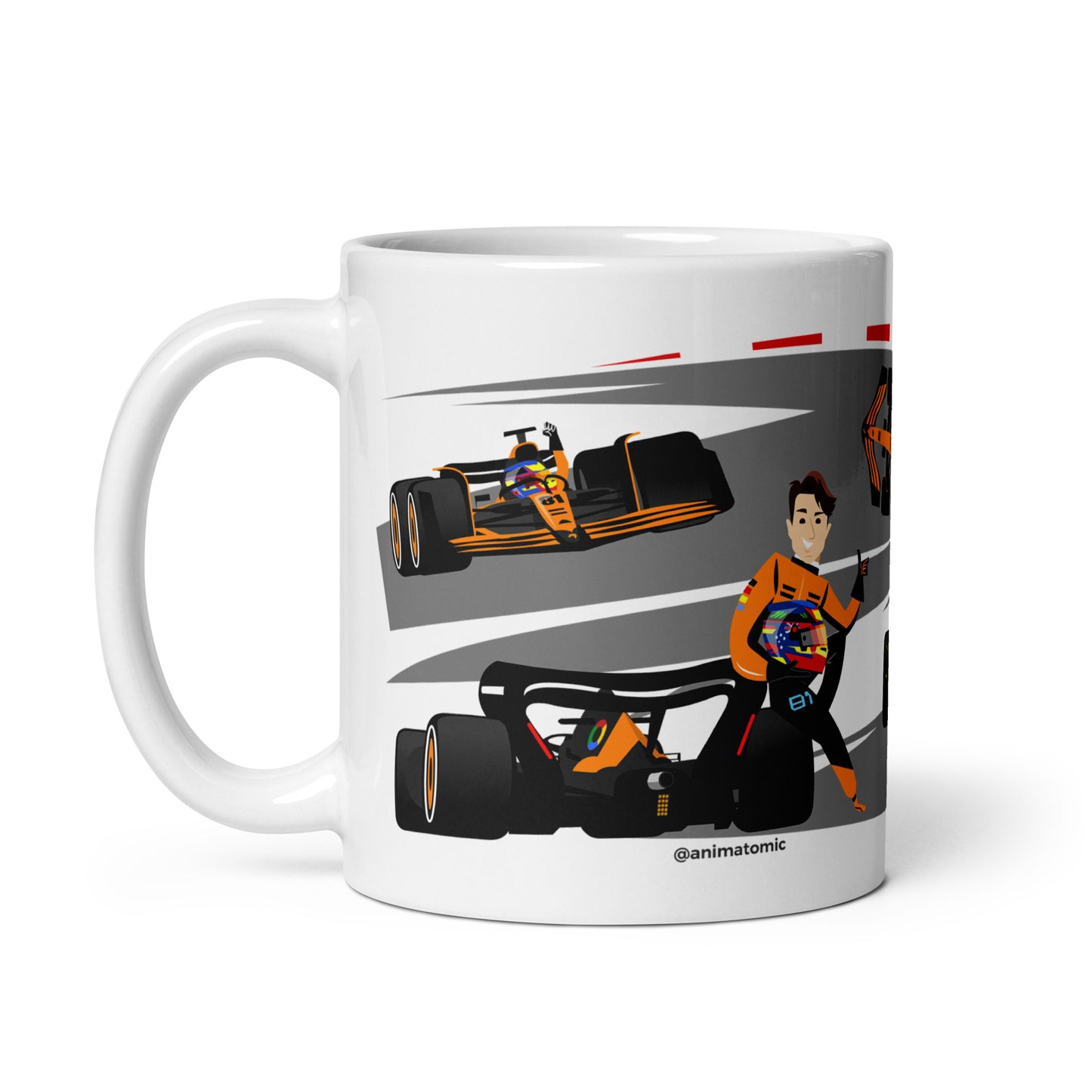 Oscar Piastri 2024 11 oz White glossy mug