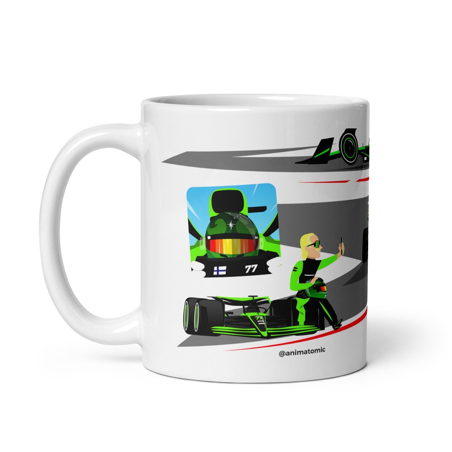 Valtteri Bottas 2024 11 oz White glossy mug
