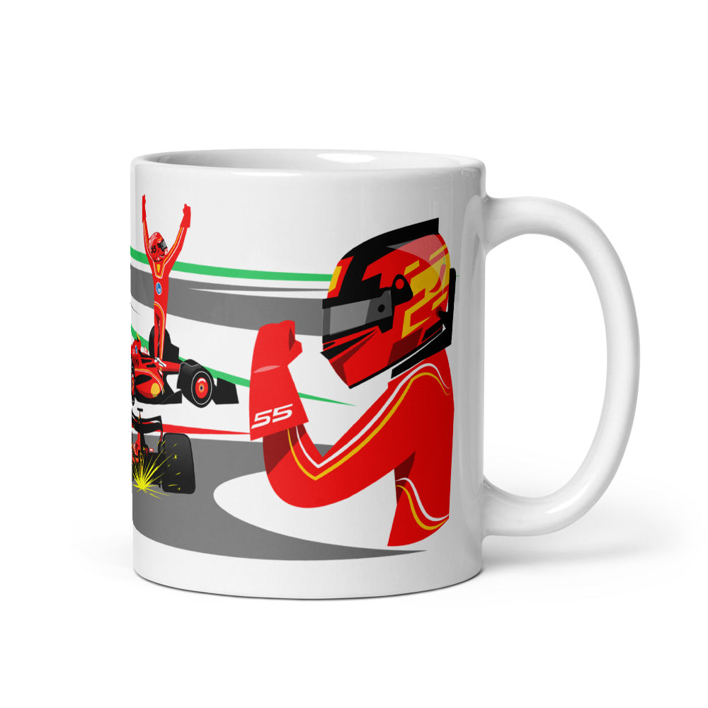 Carlos Sainz 2024 11 oz White glossy mug