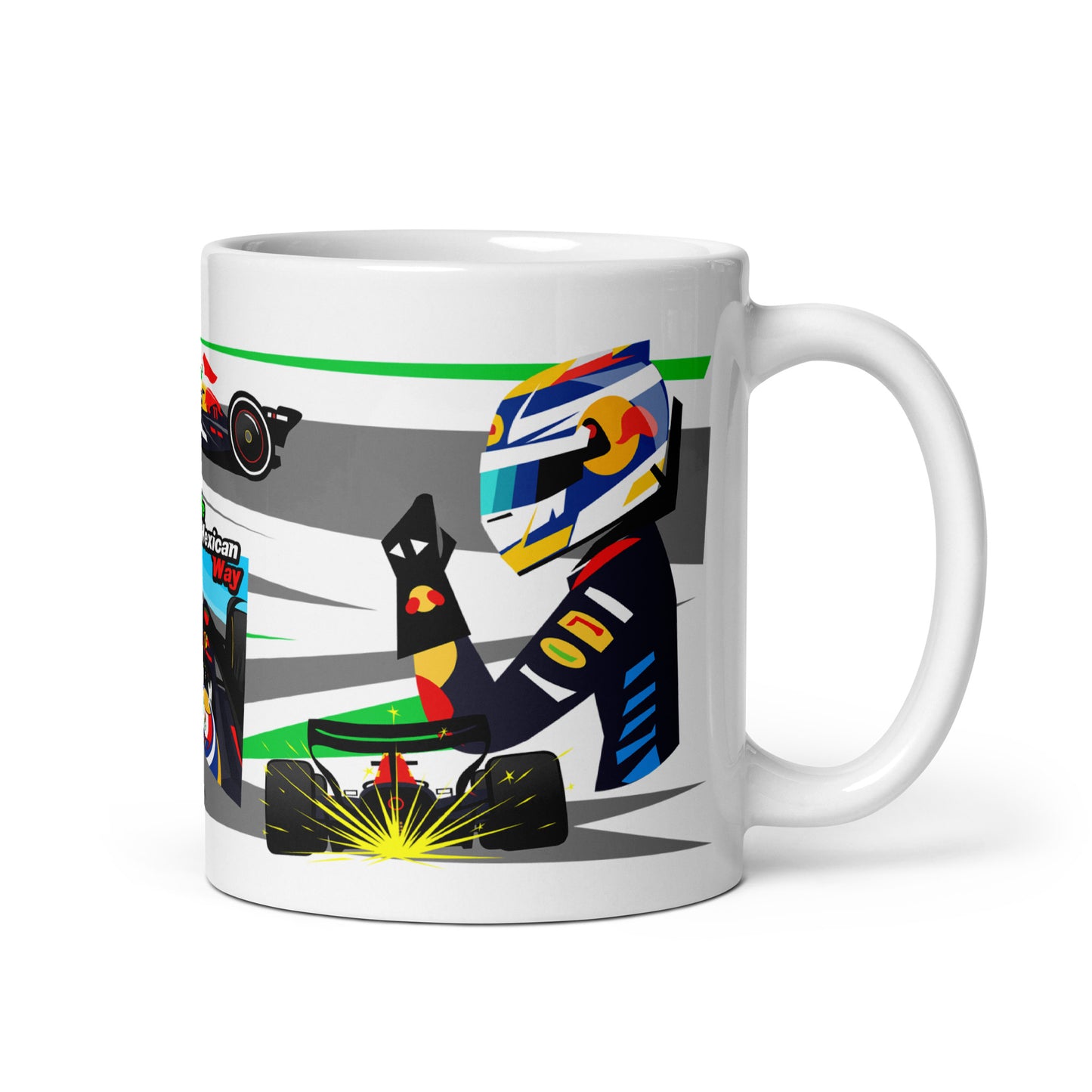 Checo Perez 2024 11 oz White glossy mug