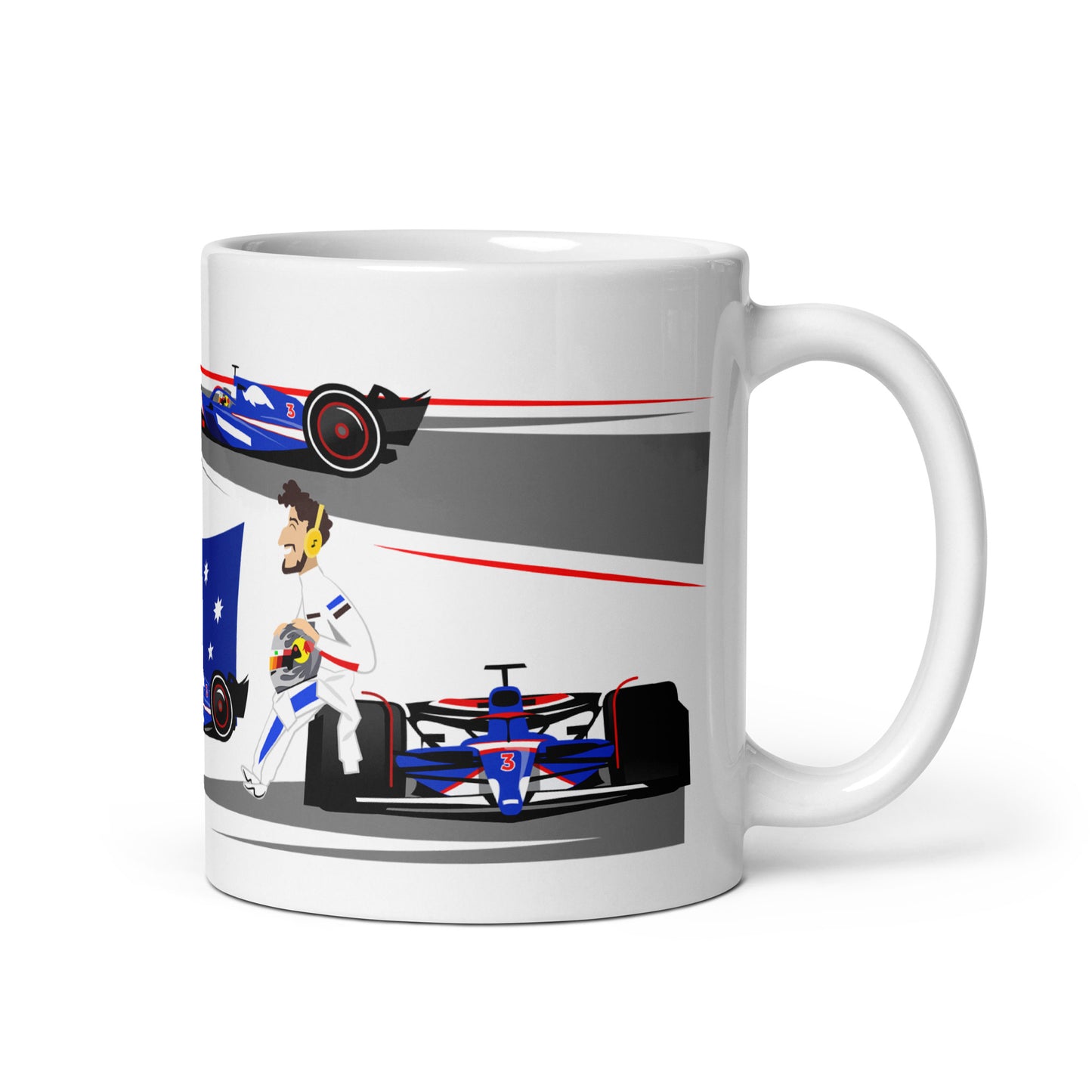Daniel Ricciardo 2024 11 Oz White glossy mug