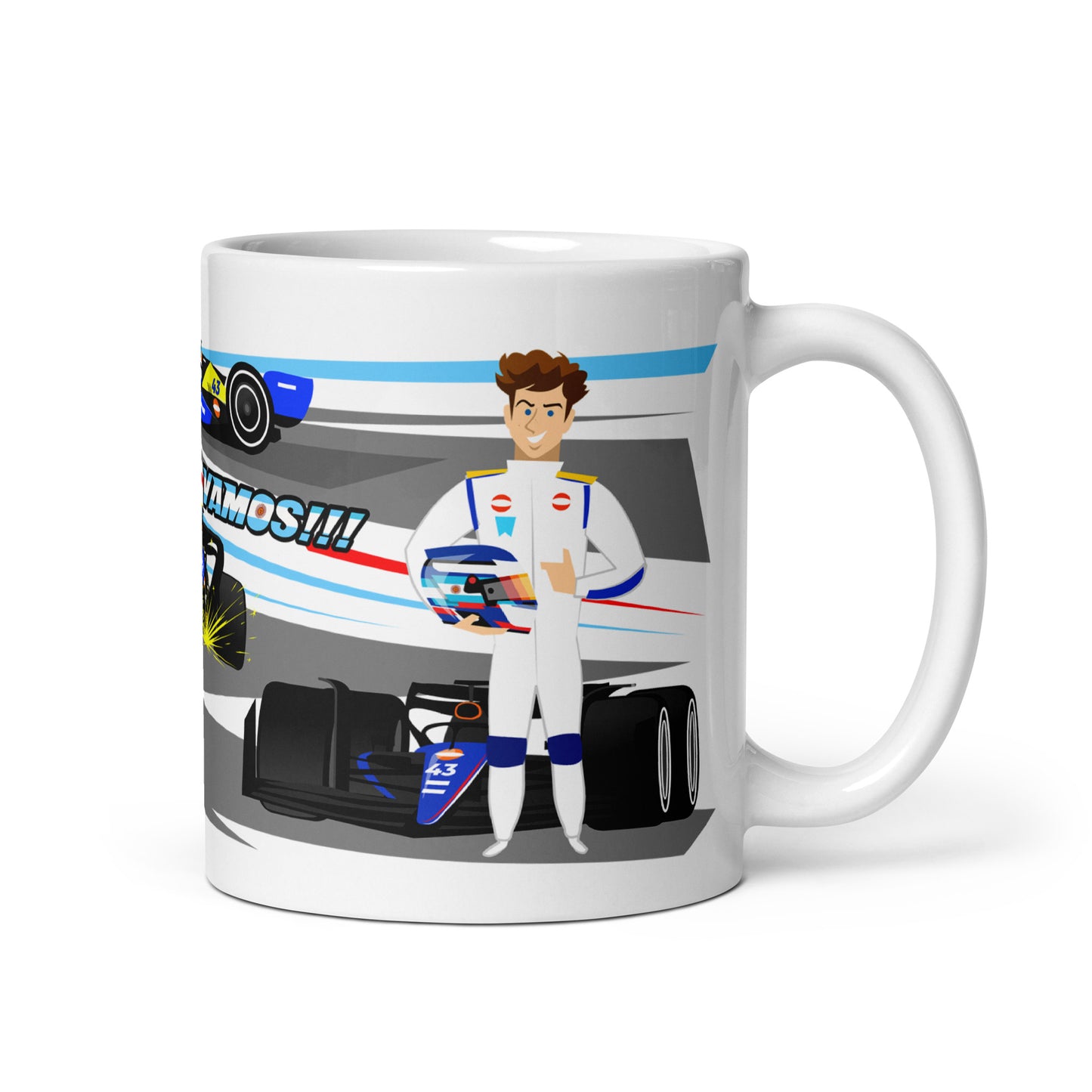 Franco Colapinto 2024 11 oz White glossy mug