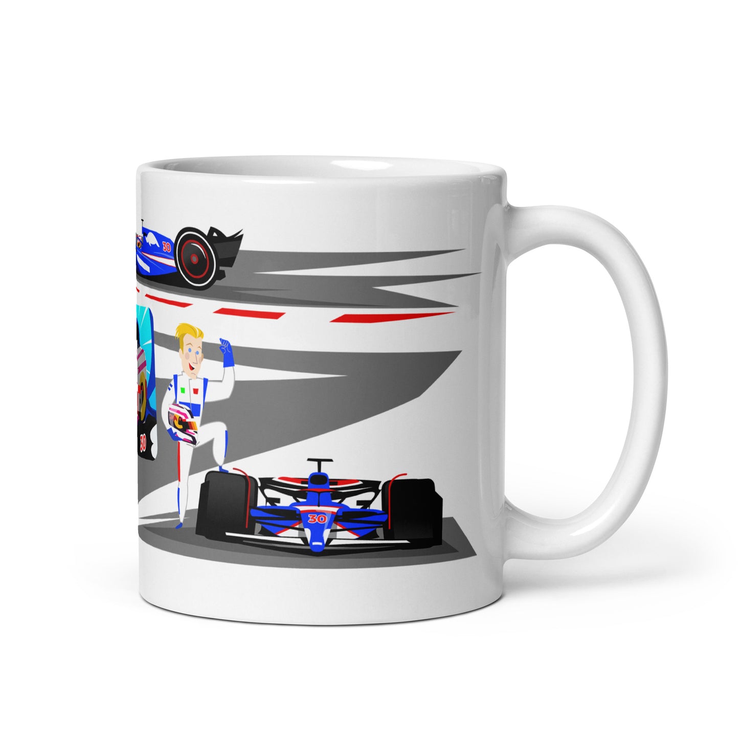 Liam Lawson 2024 11 oz White glossy mug