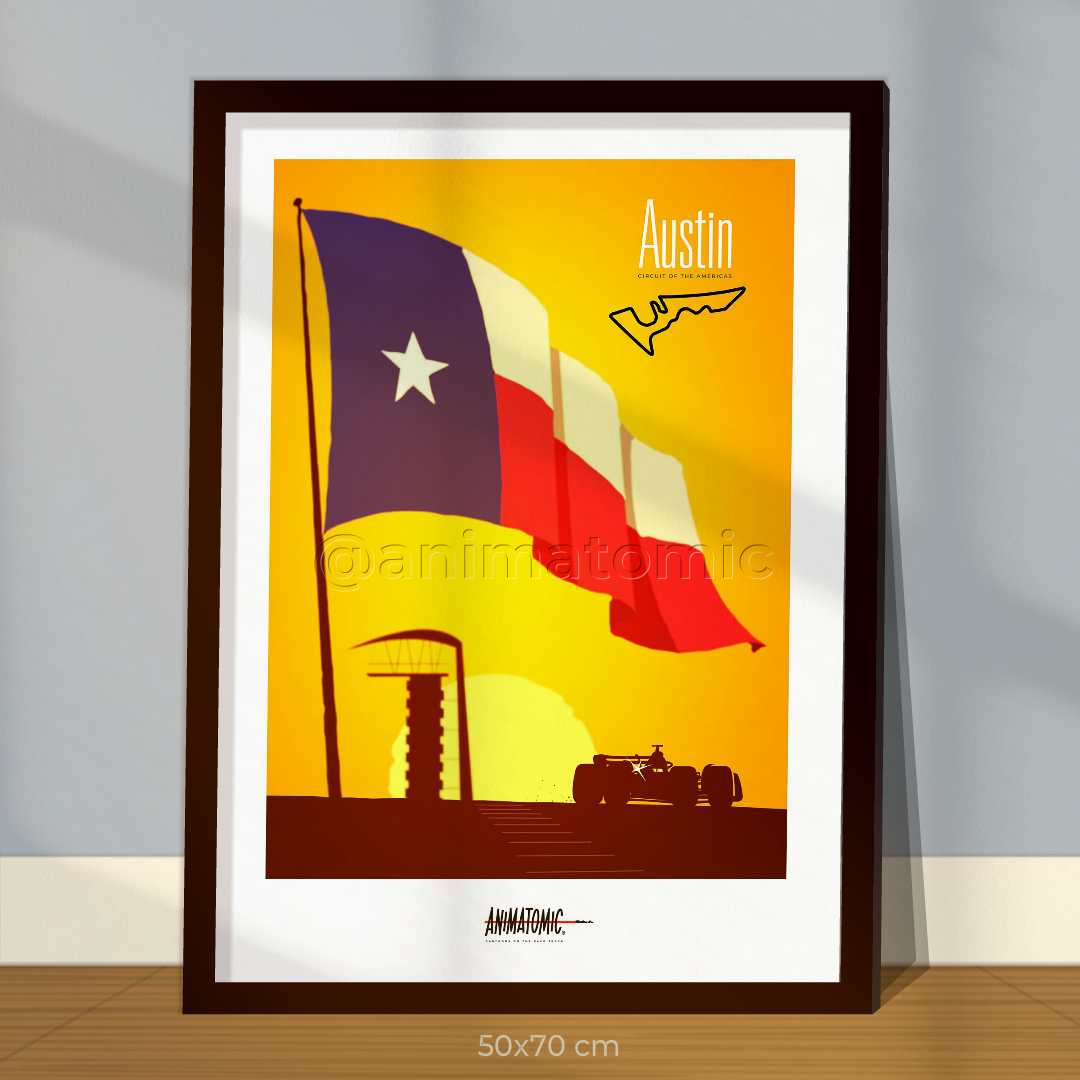 Austin, USA GP – Circuit of the Americas Sunset Lap | Special Edition Art Print