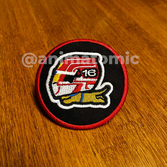 Leo Leclerc with Charles 2025 Helmet Embroidered patch