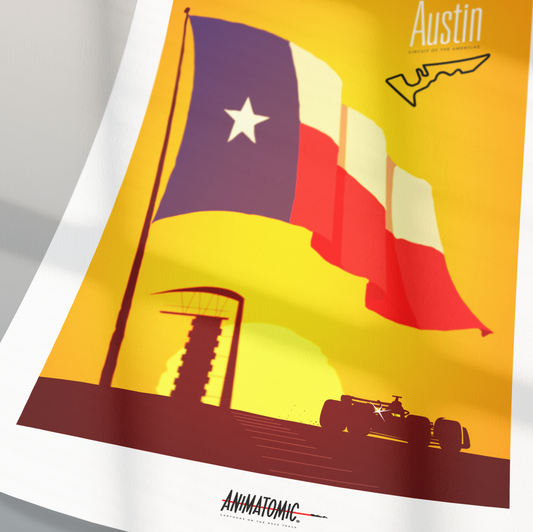 Austin, USA GP – Circuit of the Americas Sunset Lap | Special Edition Art Print