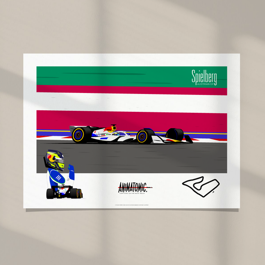 Isack Hadjar 2025 Austrian GP & Spielberg – Art Print