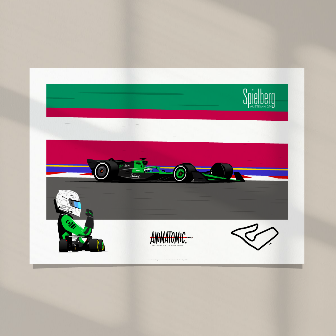 Nico Hulkenberg 2025 Austrian GP & Spielberg – Art Print