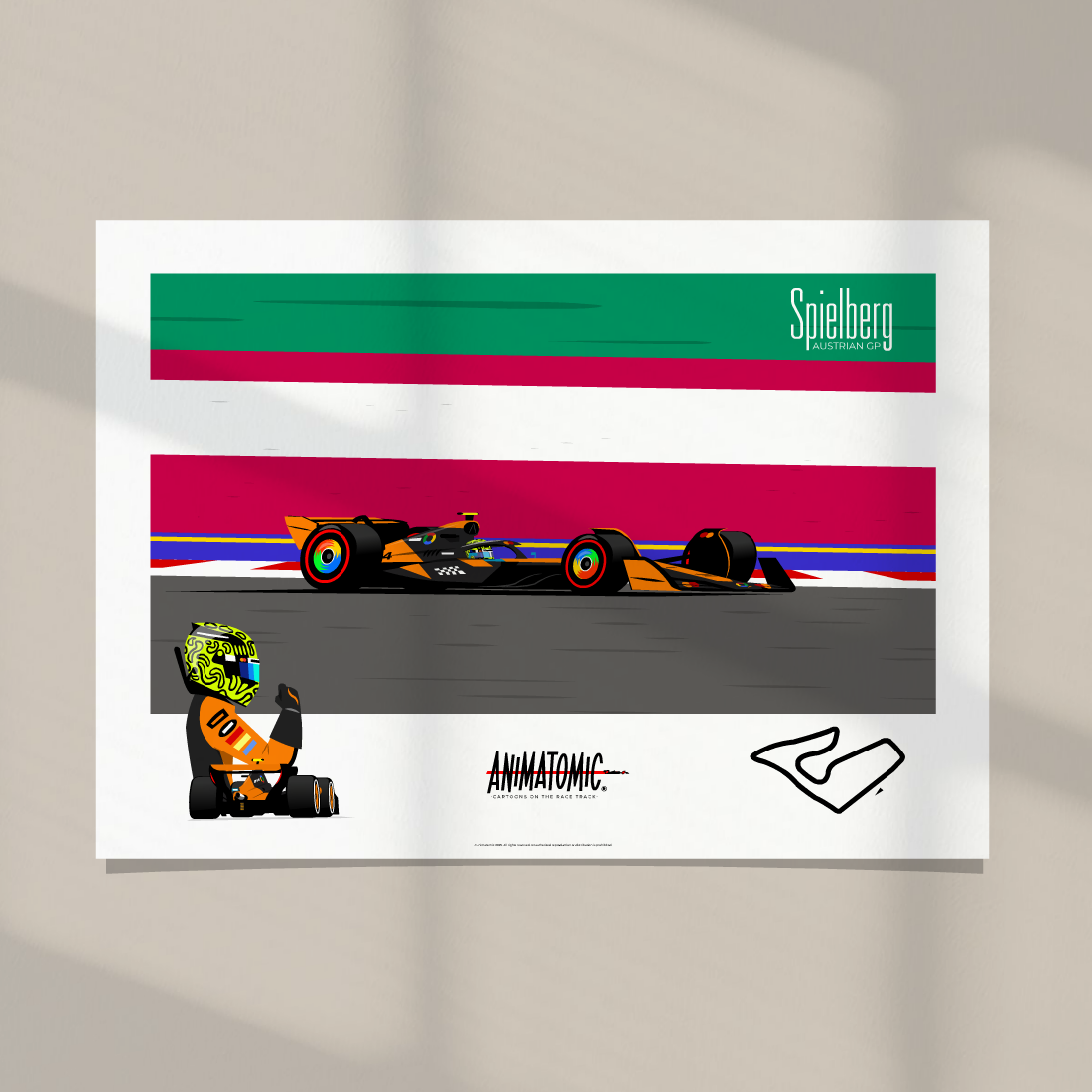 Lando Norris 2025 Austrian GP & Spielberg – Art Print