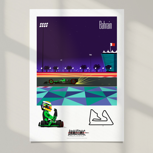 Gabriel Bortoleto 2025 Bahrain GP – Art Print