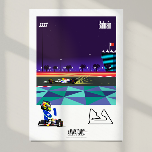 Isack Hadjar 2025 Bahrain GP – Art Print