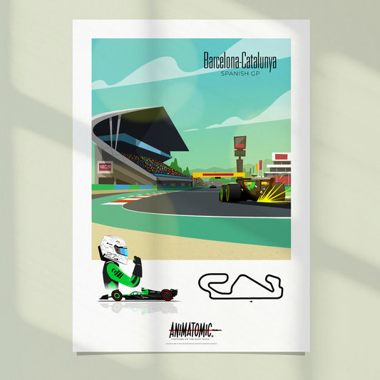 Nico Hulkenberg 2025 Spanish GP & Barcelona - Catalunya – Art Print