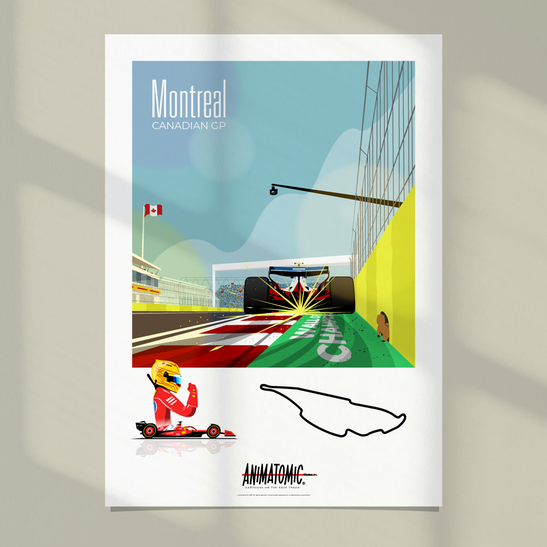Lewis Hamilton 2025 Canadian GP & Montreal – Art Print