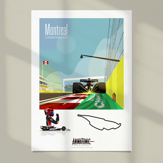 Esteban Ocon 2025 Canadian GP & Montreal – Art Print
