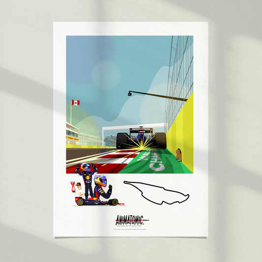 Daniel Ricciardo’s First F1 Win – Canada GP 2014 | Art Print
