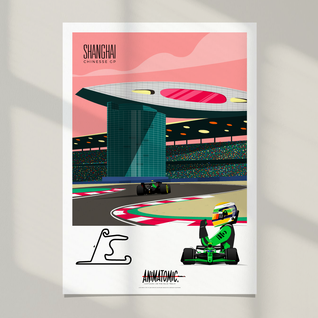 Gabriel Bortoleto 2025 Chinese GP – Art Print