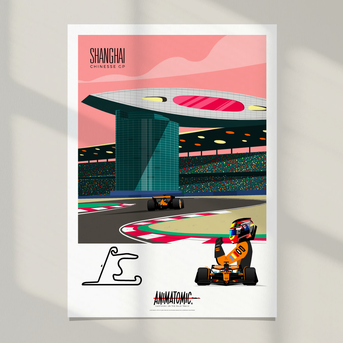Oscar Piastri 2025 Chinese GP – Art Print