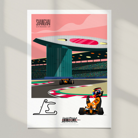 Oscar Piastri 2025 Chinese GP – Art Print