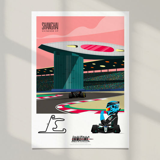George Russell 2025 Chinese GP – Art Print
