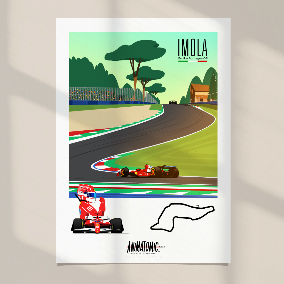 Charles Leclerc 2025 Imola GP – Art Print