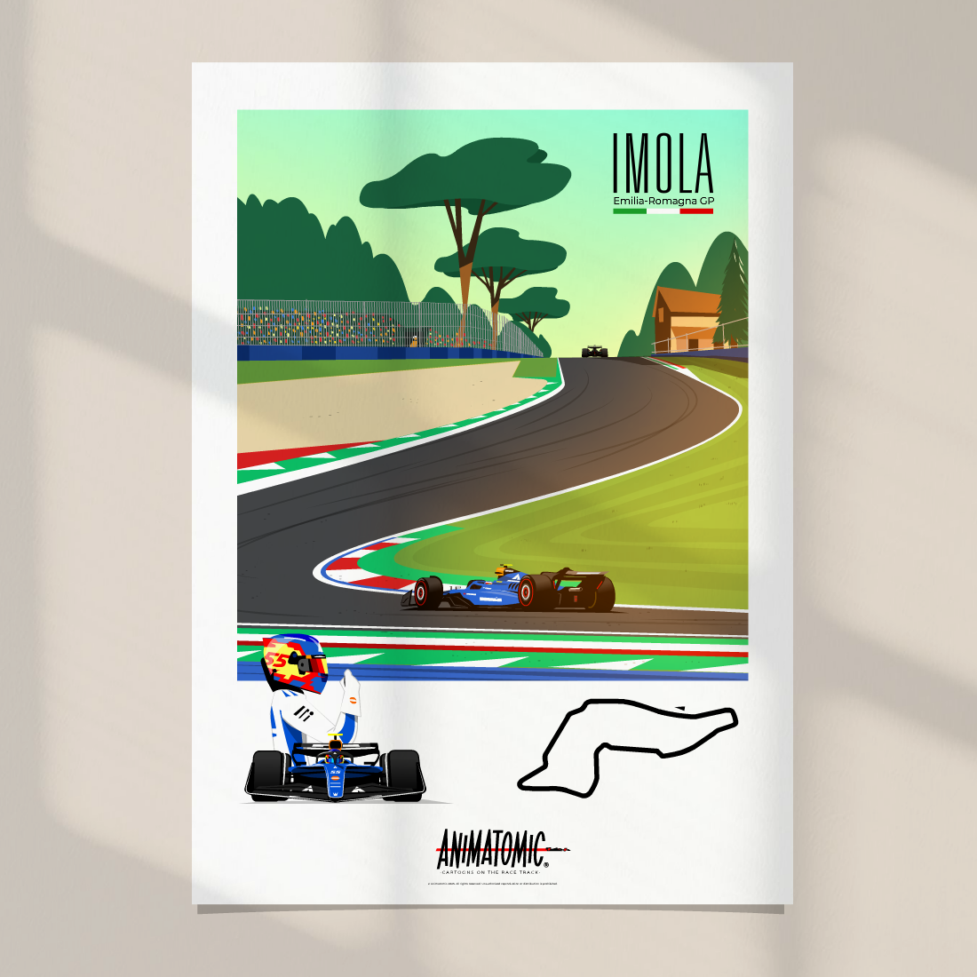 Carlos Sainz 2025 Imola GP – Art Print
