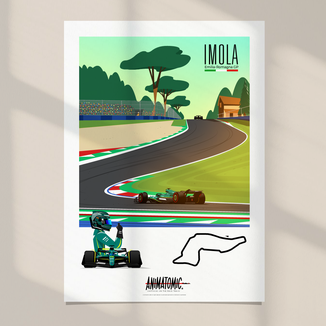 Lance Stroll 2025 Imola GP – Art Print