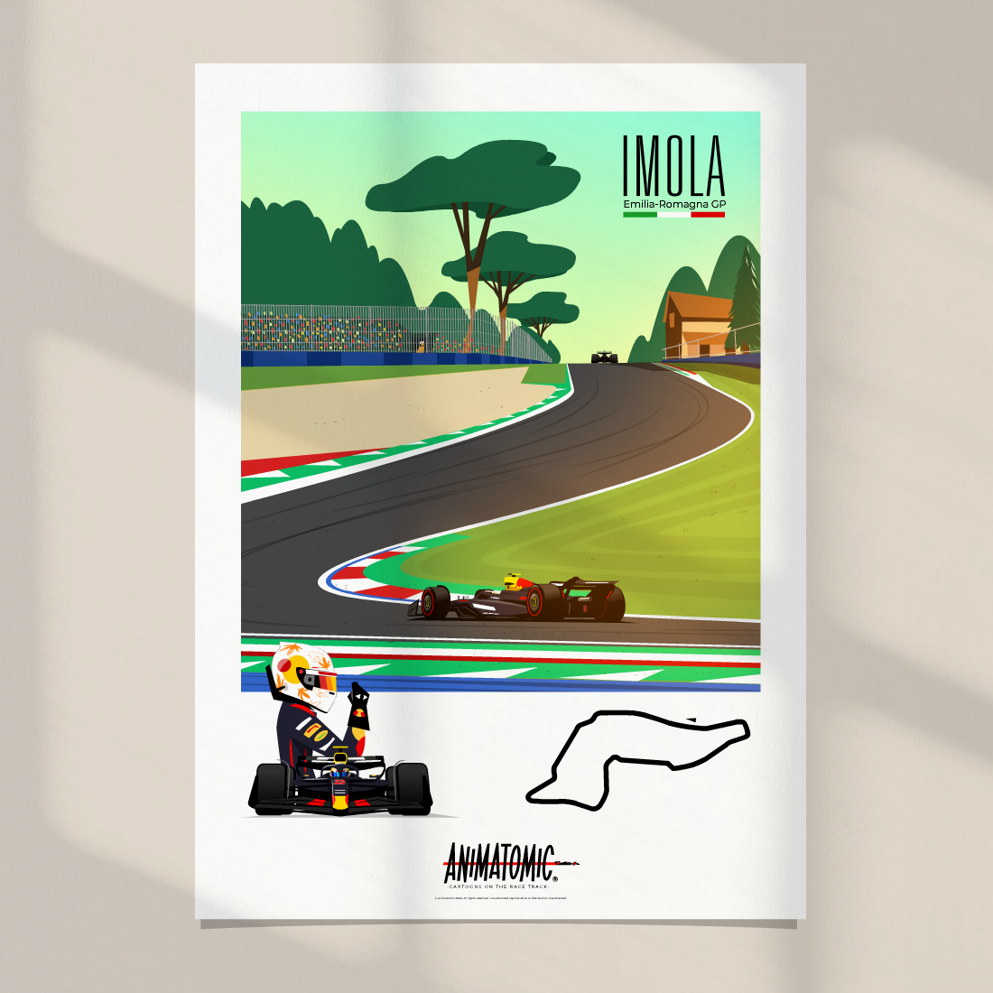 Yuki Tsunoda 2025 Imola GP – Art Print