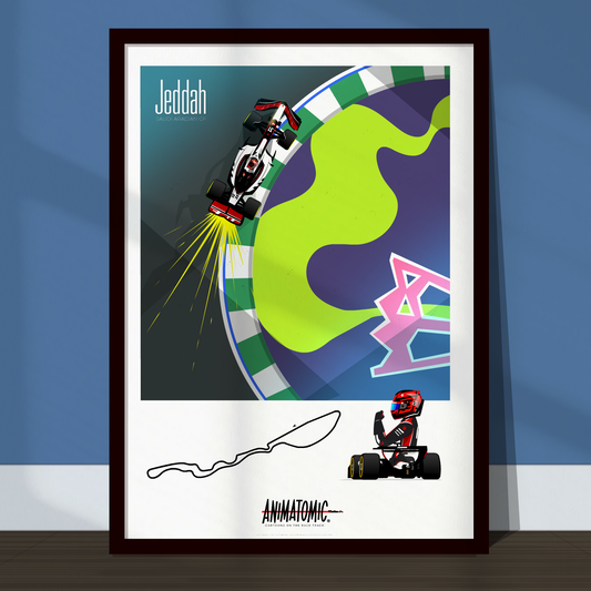 Esteban Ocon 2025 Jeddah & Saudi Arabian GP – Art Print