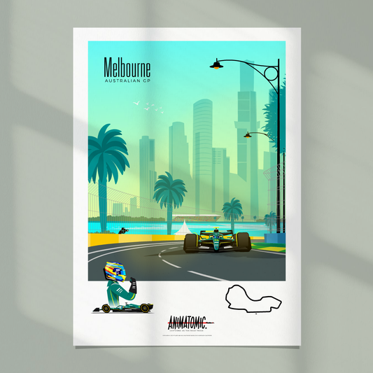 Fernando Alonso 2025 Australian GP – Art Print