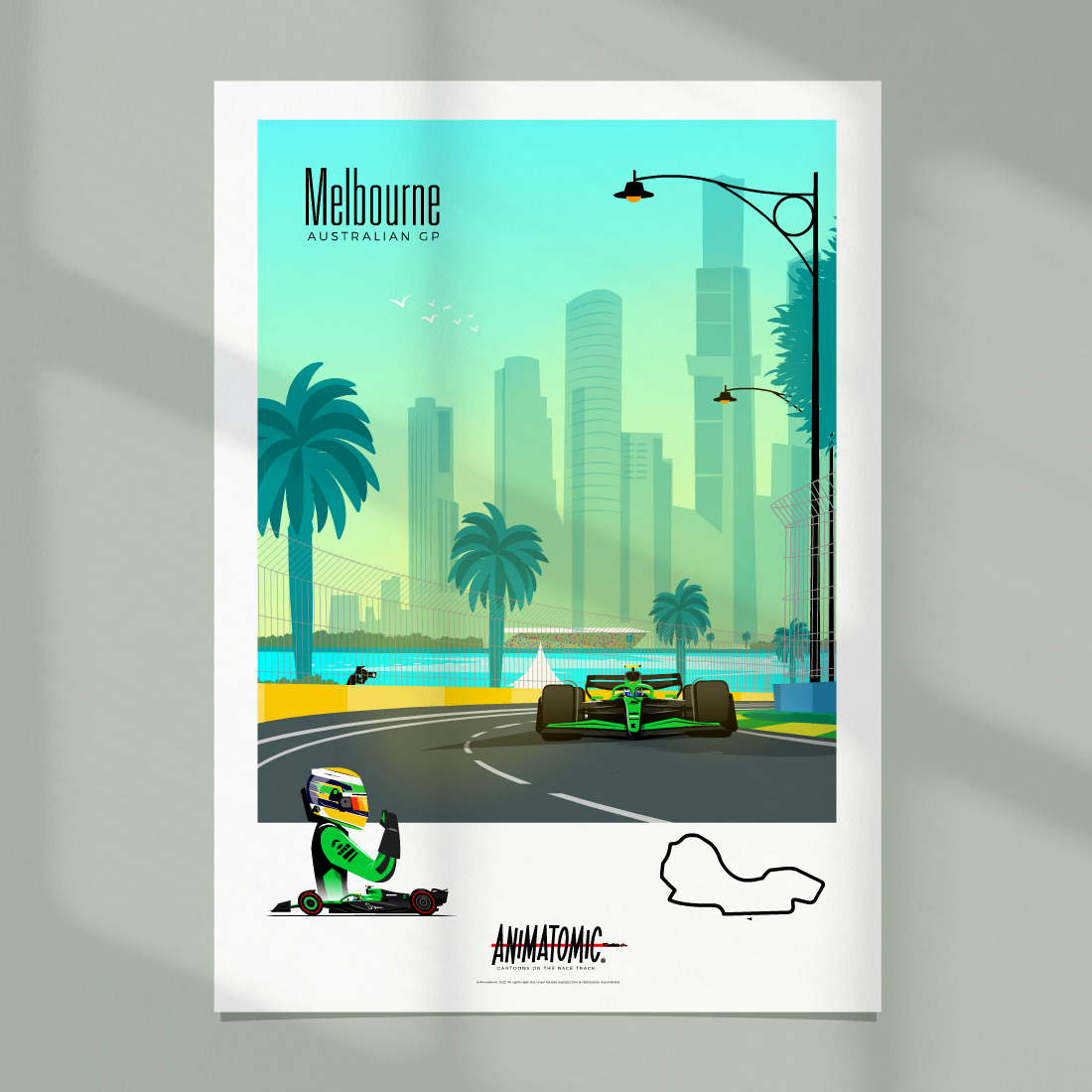 Gabriel Bortoleto 2025 Australian GP – Art Print