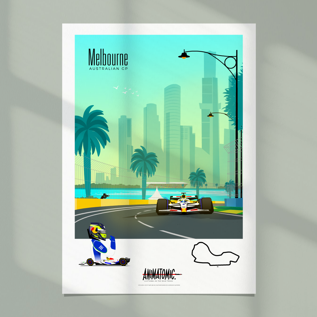 Isack Hadjar 2025 Australian GP – Art Print