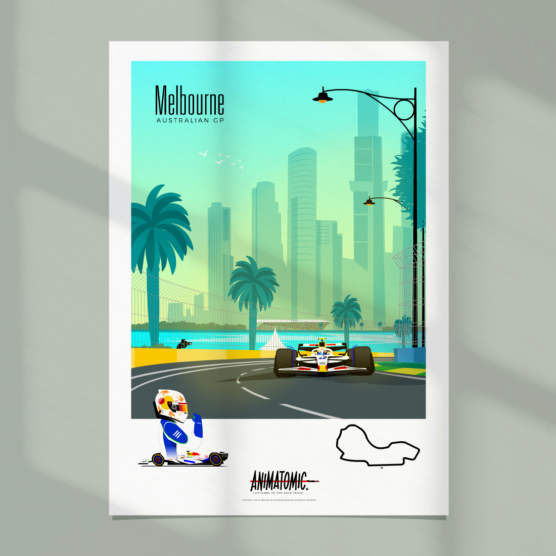 Yuki Tsunoda 2025 Australian GP – Art Print