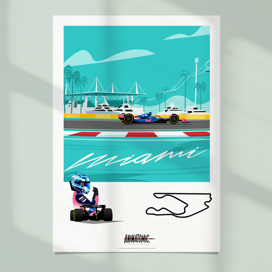 Pierre Gasly 2025 Miami GP – Art Print