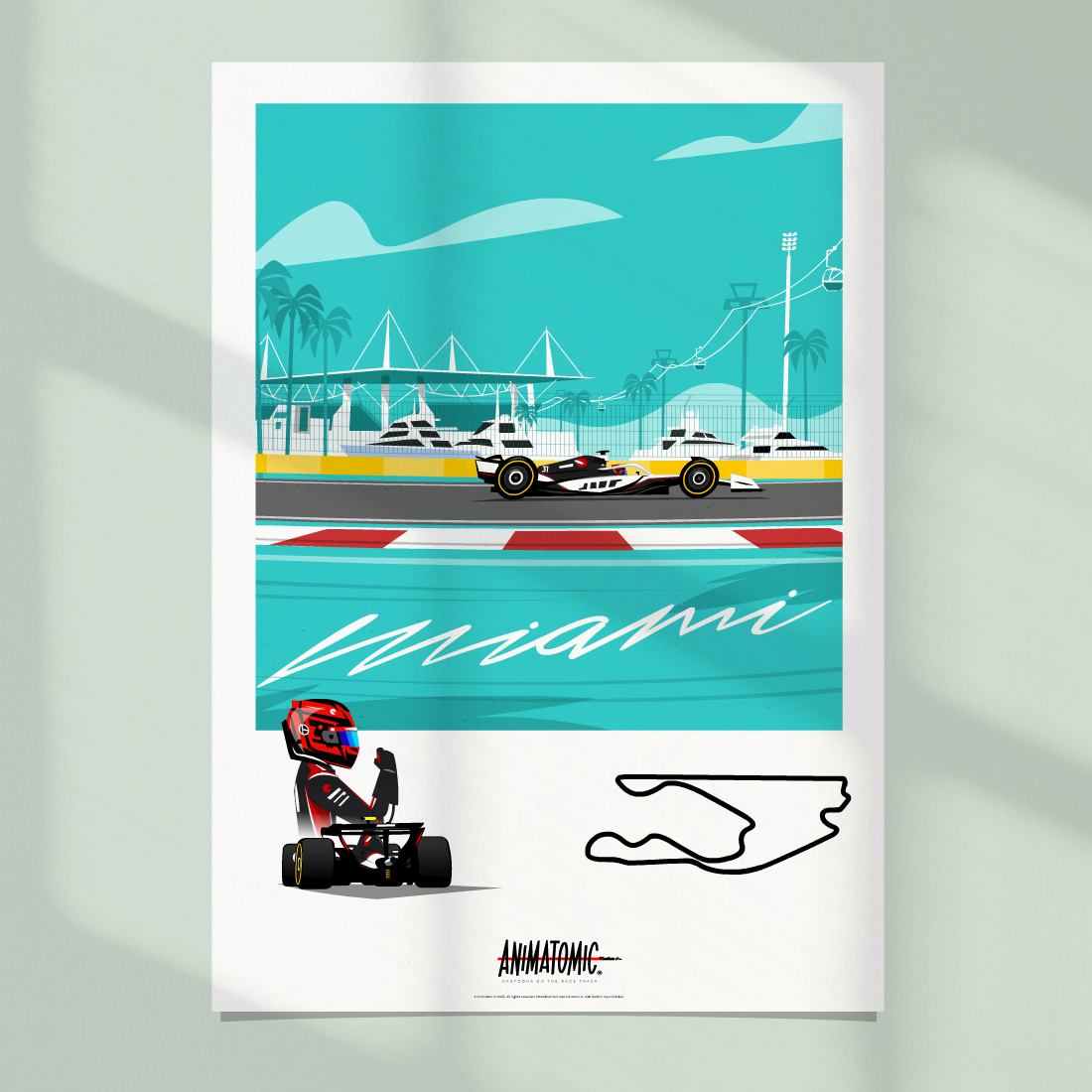 Esteban Ocon 2025 Miami GP – Art Print