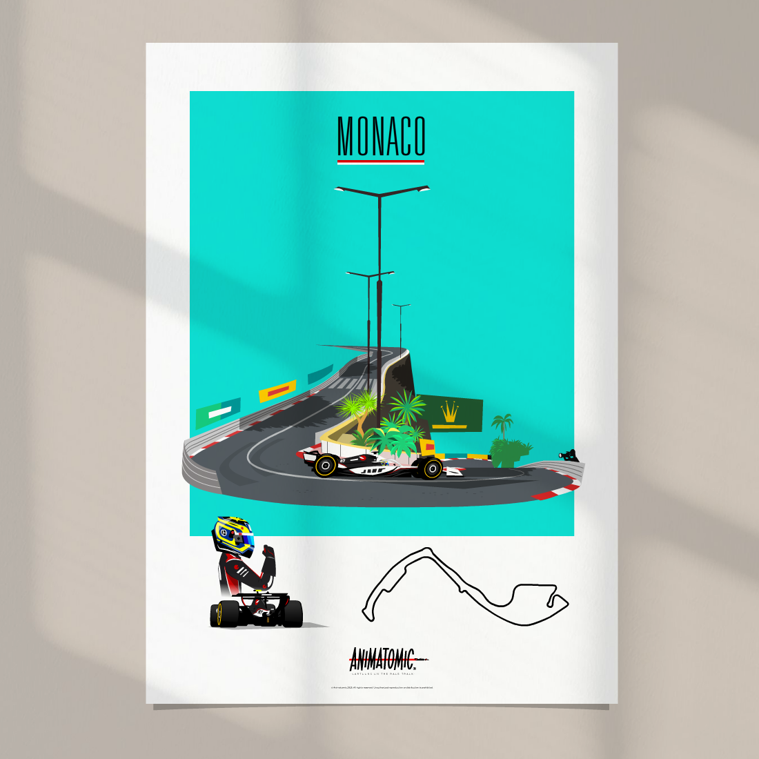 Ollie Bearman 2025 Monaco GP – Art Print