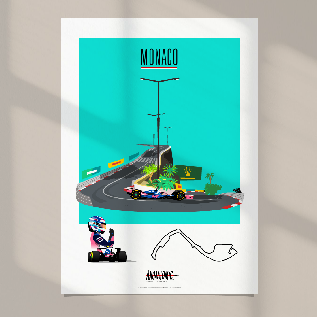 Franco Colapinto 2025 Monaco GP – Art Print