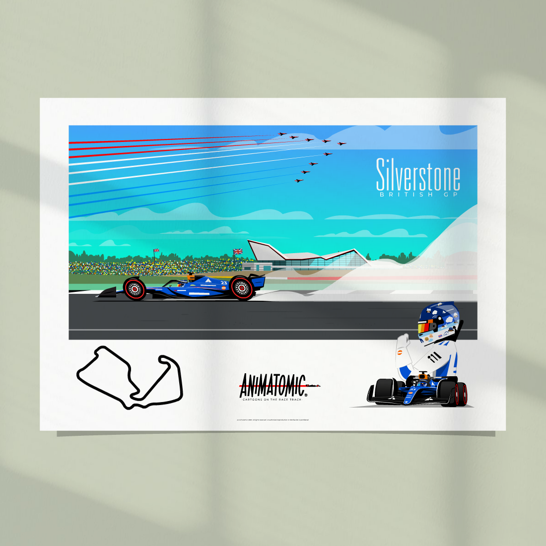 Alex Albon 2025 BritishGP & Silverstone – Art Print